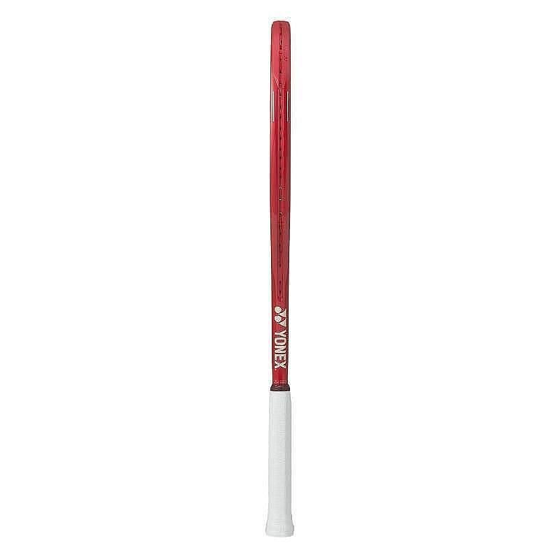 Tennis racket Yonex VCORE Alpha Ruby Red - red, pre-strung, for spin, control and maneuverability