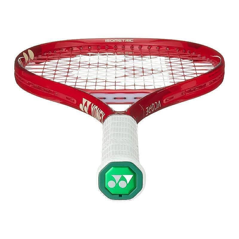 Tennis racket Yonex VCORE Alpha Ruby Red for young players, 275 g, pre-strung, for control and powerful spin