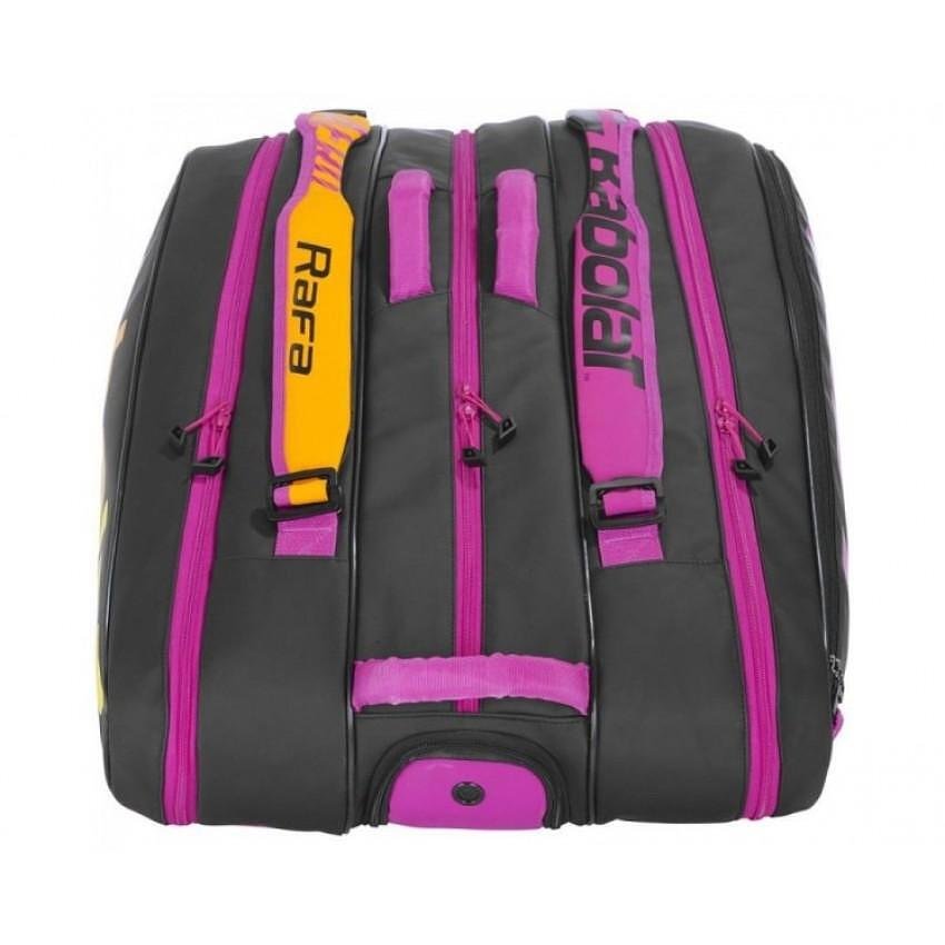Babolat RH PURE AERO RAFA thermal bag - 12 rackets, black-orange-purple tennis bag