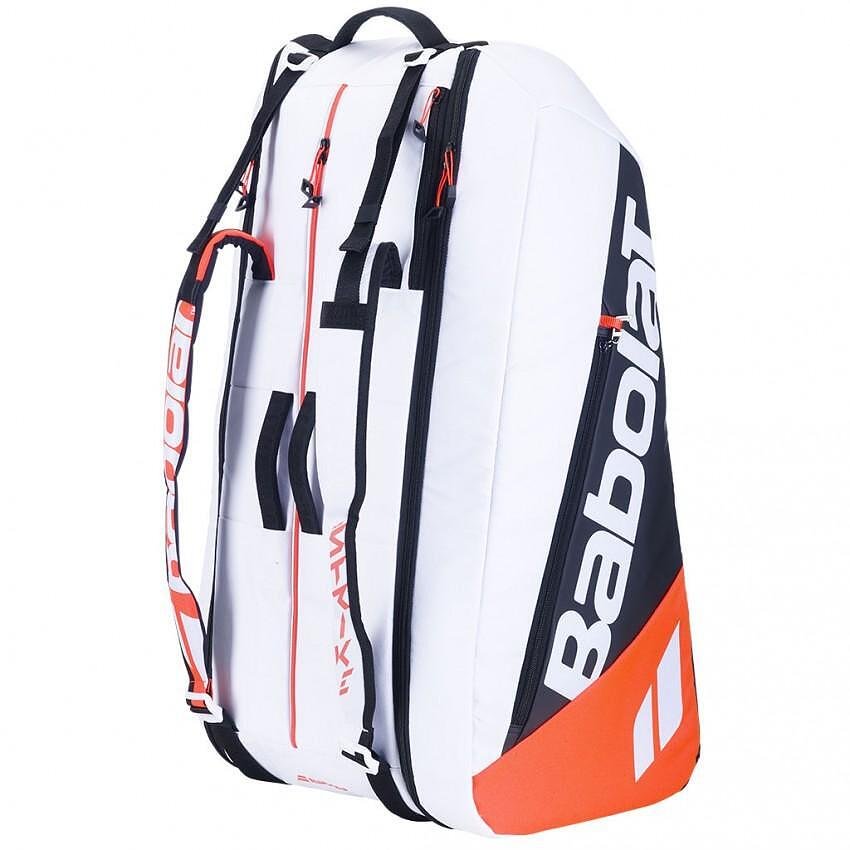 Babolat RH X 12 PURE STRIKE 2024 thermal bag - 12-racket white tennis bag for tennis rackets and tennis equipment