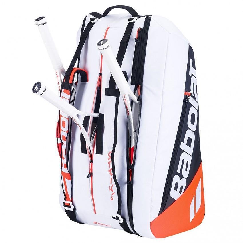Babolat RH X 12 PURE STRIKE 2024 thermal bag - 12-racket tennis bag with thermal insulation and space for equipment.