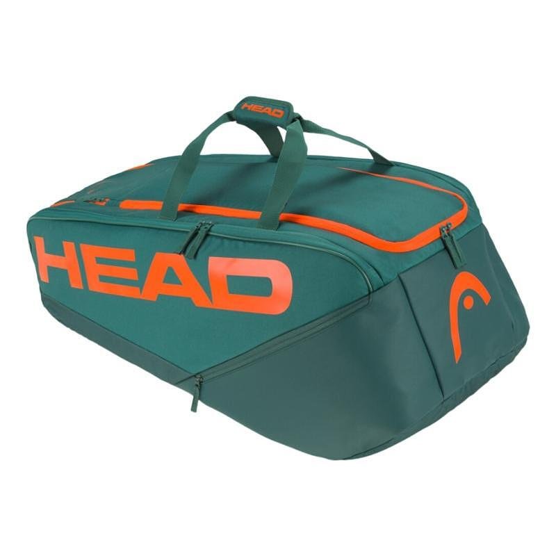 HEAD PRO Racquet Tennis Bag XL tennis bag – green HEAD bag for up to 12 racquets and shoes, stylish and spacious