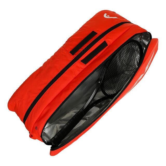 HEAD Tour Racquet Bag L CB tennis bag - 9 racquets, red thermal bag for tennis racquets and tennis gear