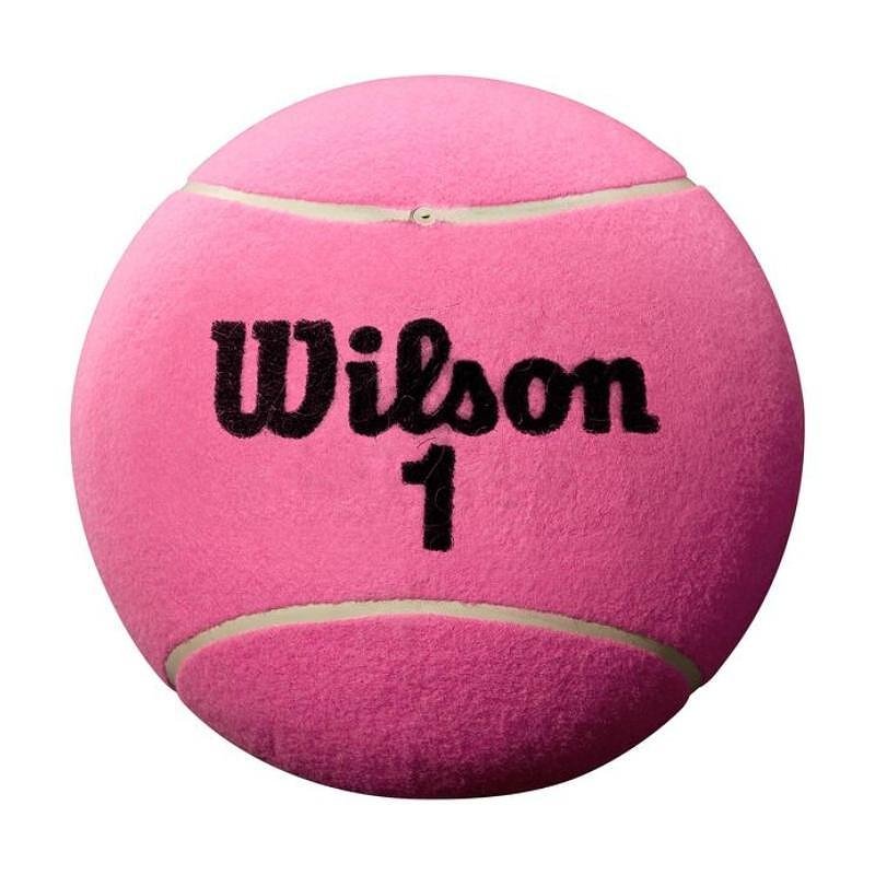 Autograph ball WILSON ROLAND GARROS 5 MINI JUMBO PK, pink, 13 cm, ideal for tennis fans and collectors.