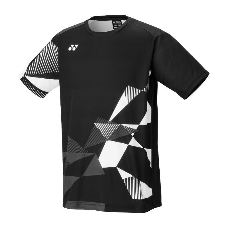 Тениска Yonex 16744 Unisex Black – черна унисекс тениска за спорт, комфорт и стил, 100% полиестер.
