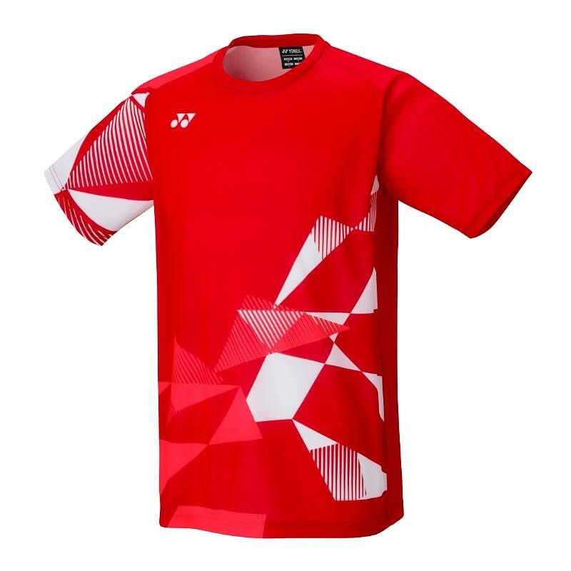 Тениска Yonex 16744 Unisex Tango Red червена спортна тениска Yonex за тенис и бадминтон