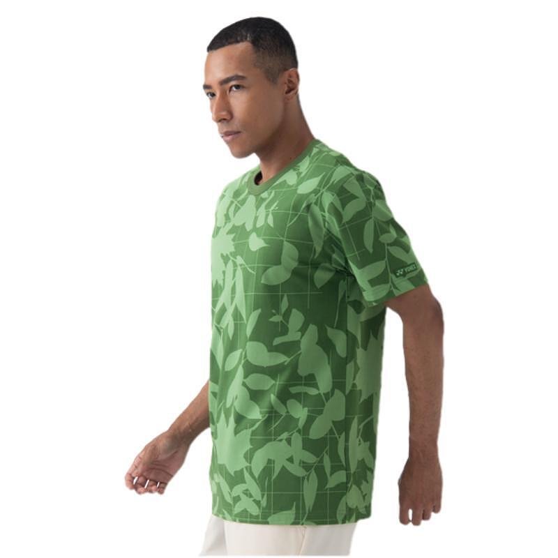Tricou Yonex 2024 - UNISEX mărimea S verde măsliniu, tricou sport Yonex elegant în olive green pentru tenis și padel.