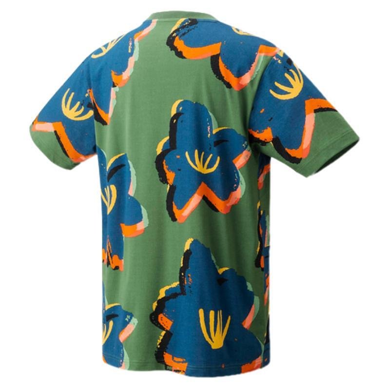 Tricou Yonex 2024 - UNISEX mărimea S, verde-ulei, pentru confort și stil pe teren și în afara lui.