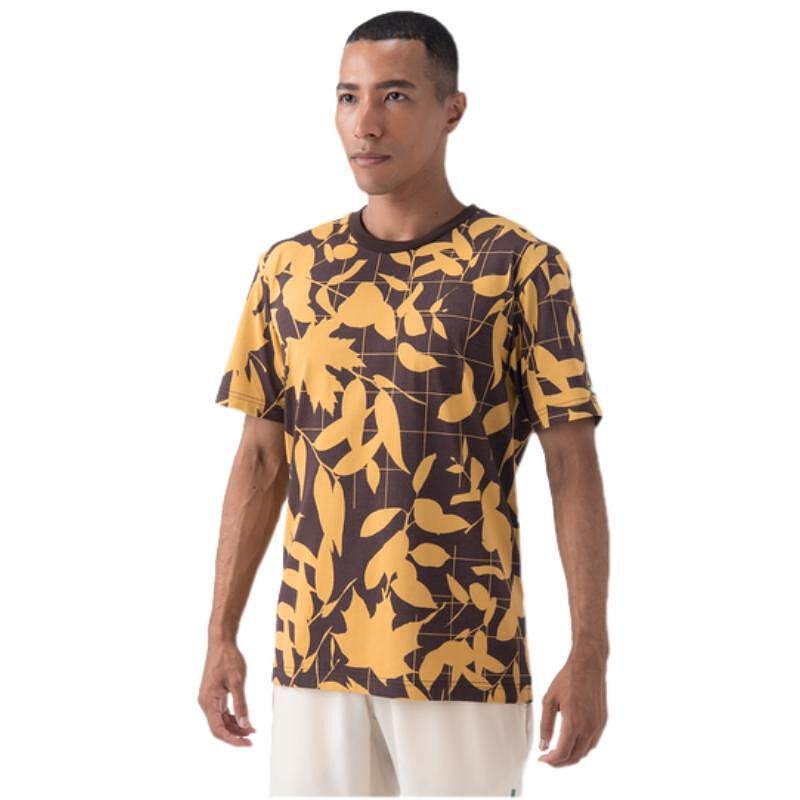 Tricou Yonex 2024 - UNISEX mărimea S, maro pământiu, tricou elegant pentru echipament de tenis și ținute casual