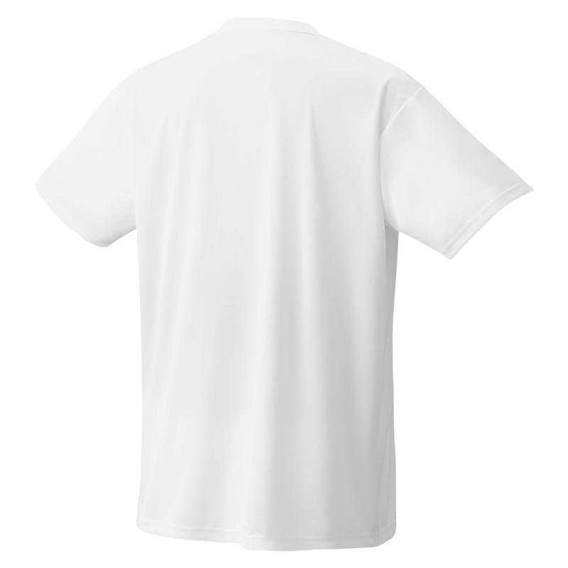 Тениска Yonex YM0046 Unisex White - лека бяла спортна тениска от 100% полиестер за комфорт и движение