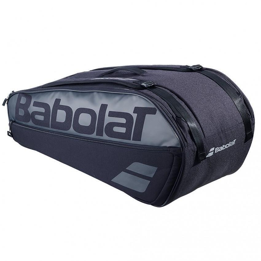 Geantă termoizolantă Babolat EVO COURT L 2ND GEN 2025 Black - pentru 9 rachete, geantă de tenis pentru rachete și accesorii