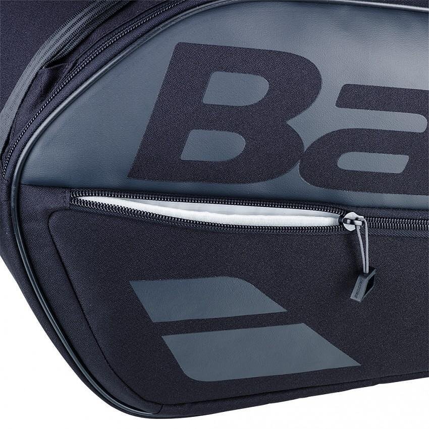 Geantă termoizolantă Babolat EVO COURT L 2ND GEN 2025 Black - pentru 9 rachete, geantă de tenis cu 2 compartimente și buzunare