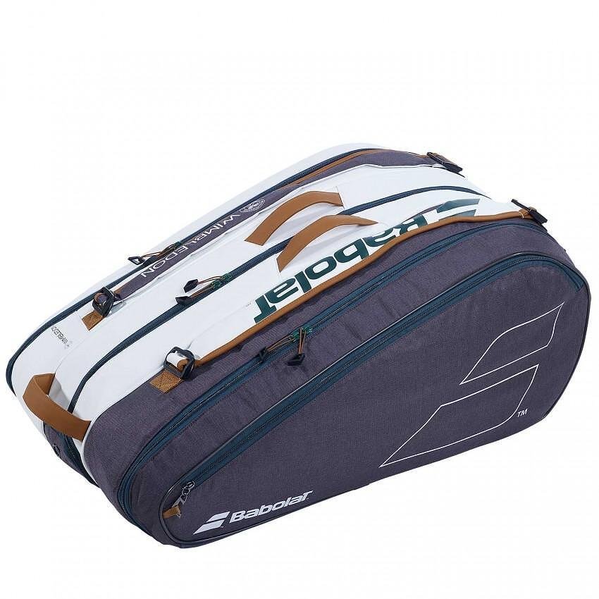 Geantă termică Babolat RH x 12 PURE WIMBLEDON - 12 rachete – geantă termică pentru rachete de tenis cu acces rapid și protecție