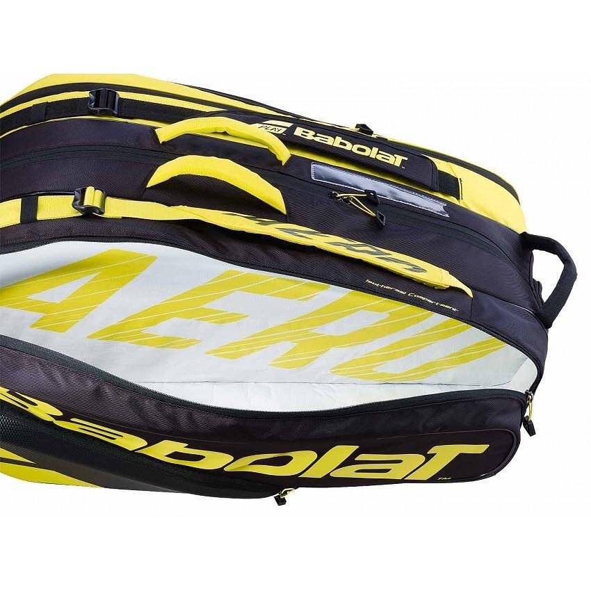 Geantă termoizolantă Babolat RACKET HOLDER PURE AERO - 12 rachete pentru tenis și padel, geantă de tenis protectoare și încăpătoare