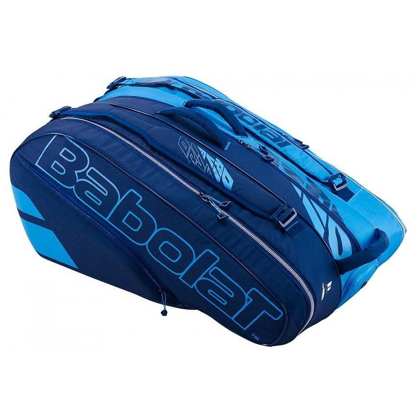 Geantă termică Babolat PURE DRIVE - 12 rachete, geantă de tenis albastră pentru 12 rachete și tot echipamentul