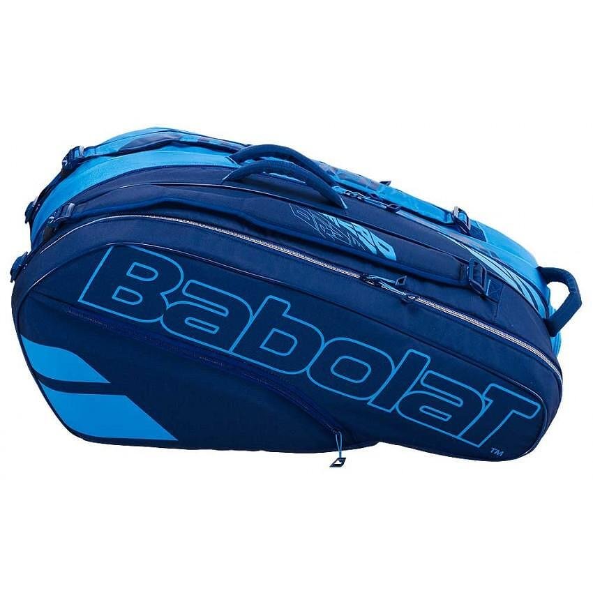 Geantă termică Babolat PURE DRIVE - 12 rachete, geantă de tenis albastră pentru 12 rachete și tot echipamentul de tenis