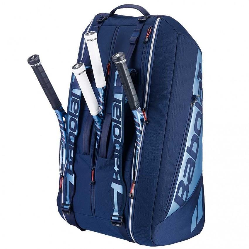 Geantă termoizolantă Babolat RH12 PURE DRIVE 2025 – geantă de tenis pentru 12 rachete, cu 3 compartimente, 2 bretele și 100% poliester reciclat