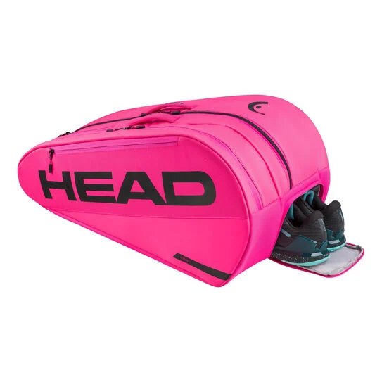 Термобег HEAD Tour L Pink - 9 ракети, розов тенис сак за ракети с CCT+ технология и място за обувки