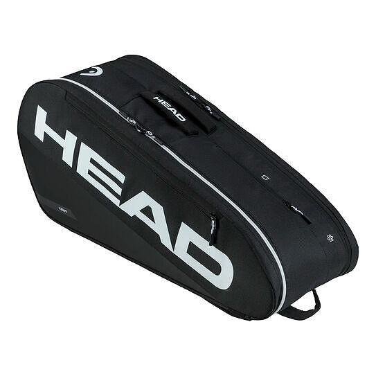 Термобег Head TOUR M Black - 6 ракети, черен тенис сак HEAD за 6 ракети и отлична организация