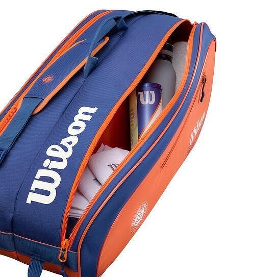Термобег Wilson Team Roland Garros - 6 ракети, стилен тенис сак Wilson за екипировка и ракети