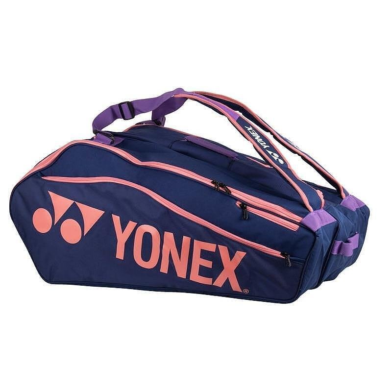 Термобег Yonex Club Line Midnight Navy - 12 ракети, стилен термосак за тенис и бадминтон