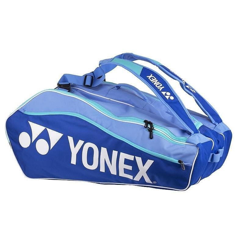 Термобег Yonex Club Line Blast Blue/Turquoise - 12 ракети – стилен тенис сак Yonex за ракети и екипировка