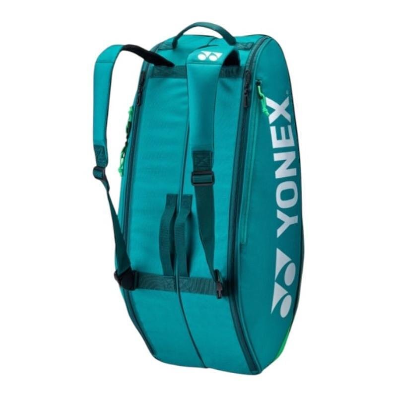 Термобег YONEX PRO BAG Dark Green - 6 ракети, стилен тенис сак YONEX за тенис ракети и екипировка