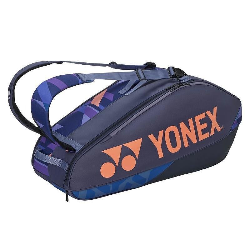 Термобег YONEX PRO BAG Midnight Navy - 6 ракети, стилен тенис сак Yonex за 6 ракети и екипировка