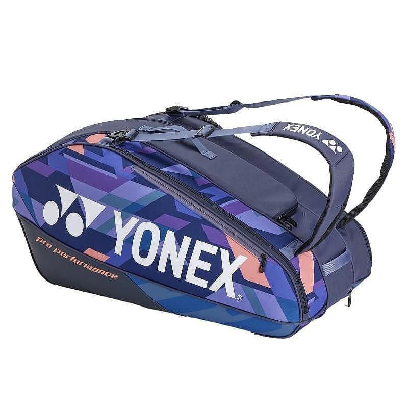 Термобег YONEX PRO BAG Midnight Navy - 9 ракети, просторен тенис сак за тенис ракети и екипировка