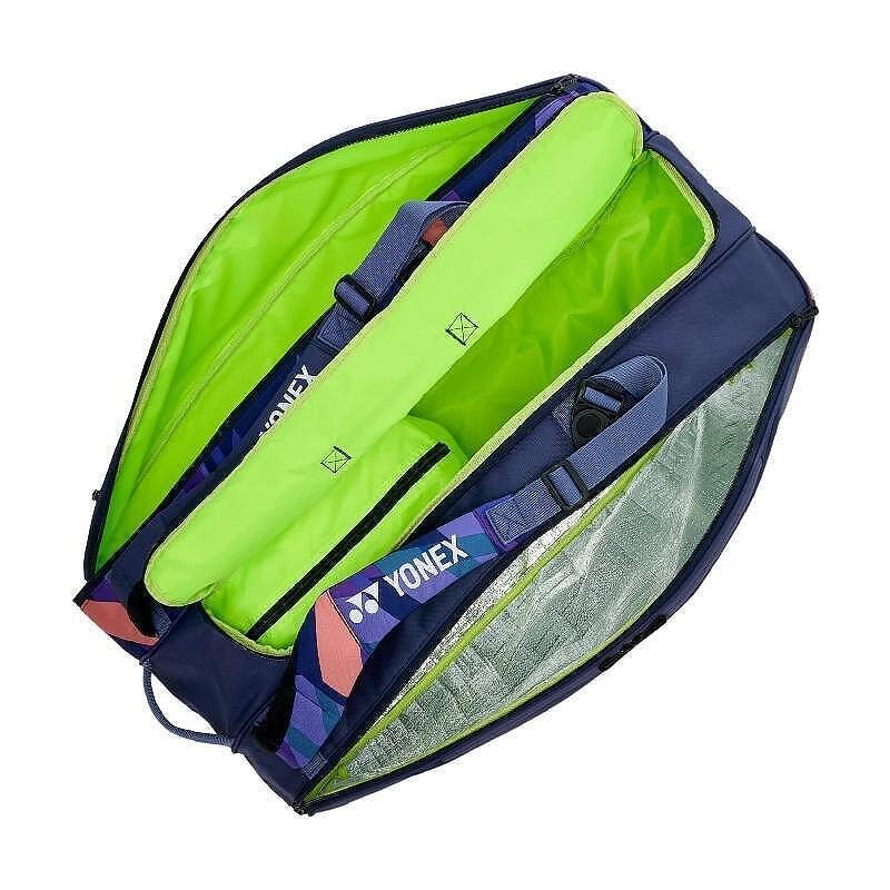 Термобег YONEX PRO BAG Midnight Navy - 9 ракети за тенис и падел, просторен сак с термо отделение