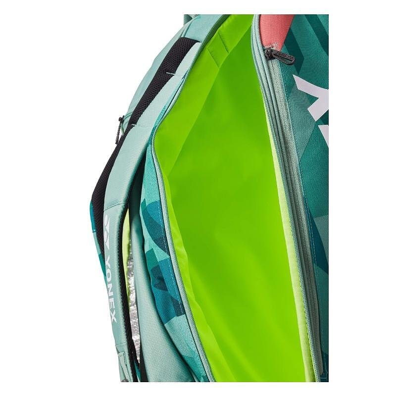 Thermobag YONEX PRO BAG Olive Green - 12 rackets, spacious tennis bag with compartments for rackets, shoes and gear