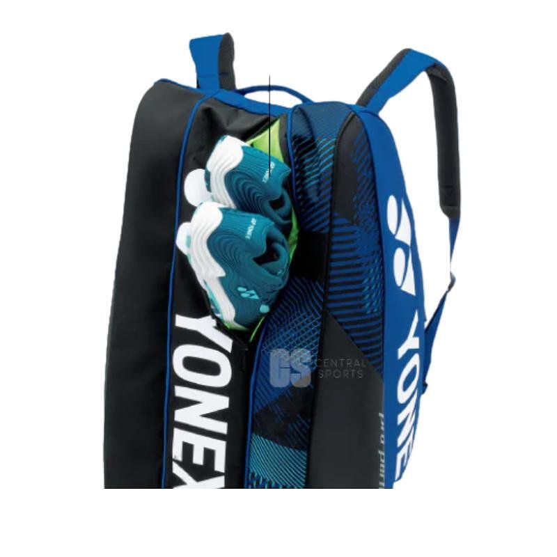 Geantă termoizolantă YONEX PRO BAG Cobalt Blue - 6 rachete, geantă de tenis cu compartiment pentru pantofi și accesorii