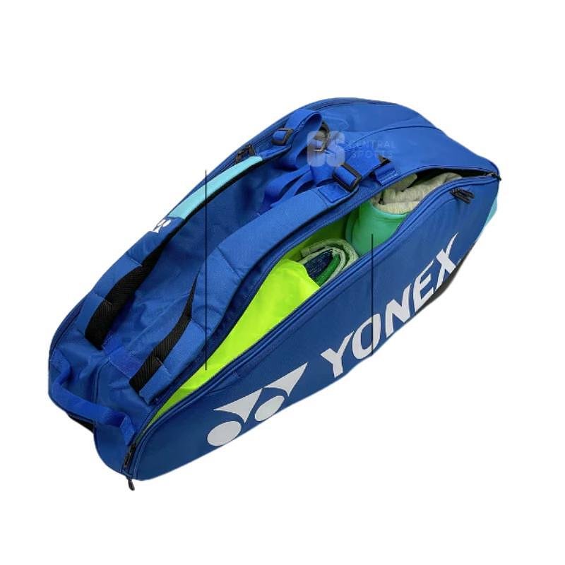 Geantă termoizolantă YONEX PRO BAG Cobalt Blue - 6 rachete, geantă de tenis cu compartimente pentru rachete, pantofi și echipament