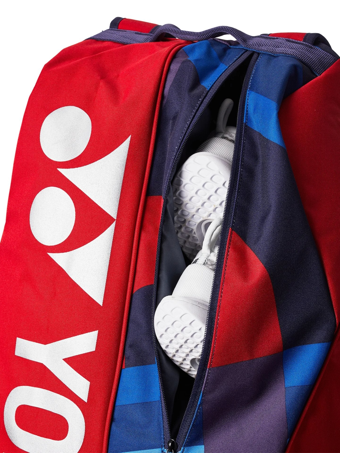 Geantă termoizolantă Yonex PRO THERMOBAG - 6 rachete, scarlet – geantă termoizolantă pentru rachete de tenis Yonex în roșu și albastru