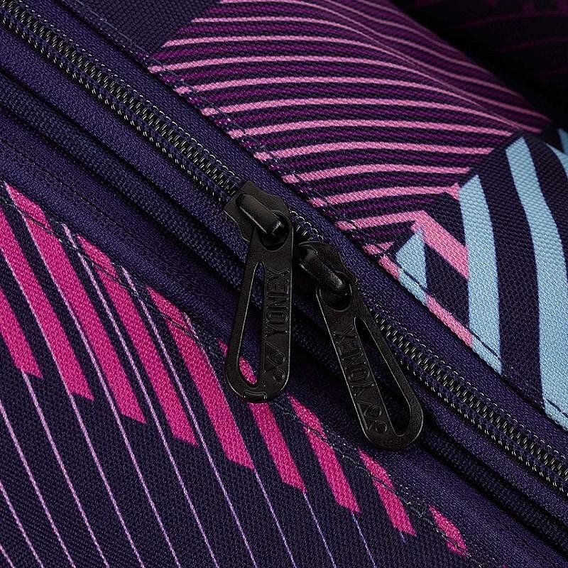 Термобег YONEX PRO BAG Grape - 9 ракети, стилен тенис сак с двойни ципове и място за 9 ракети