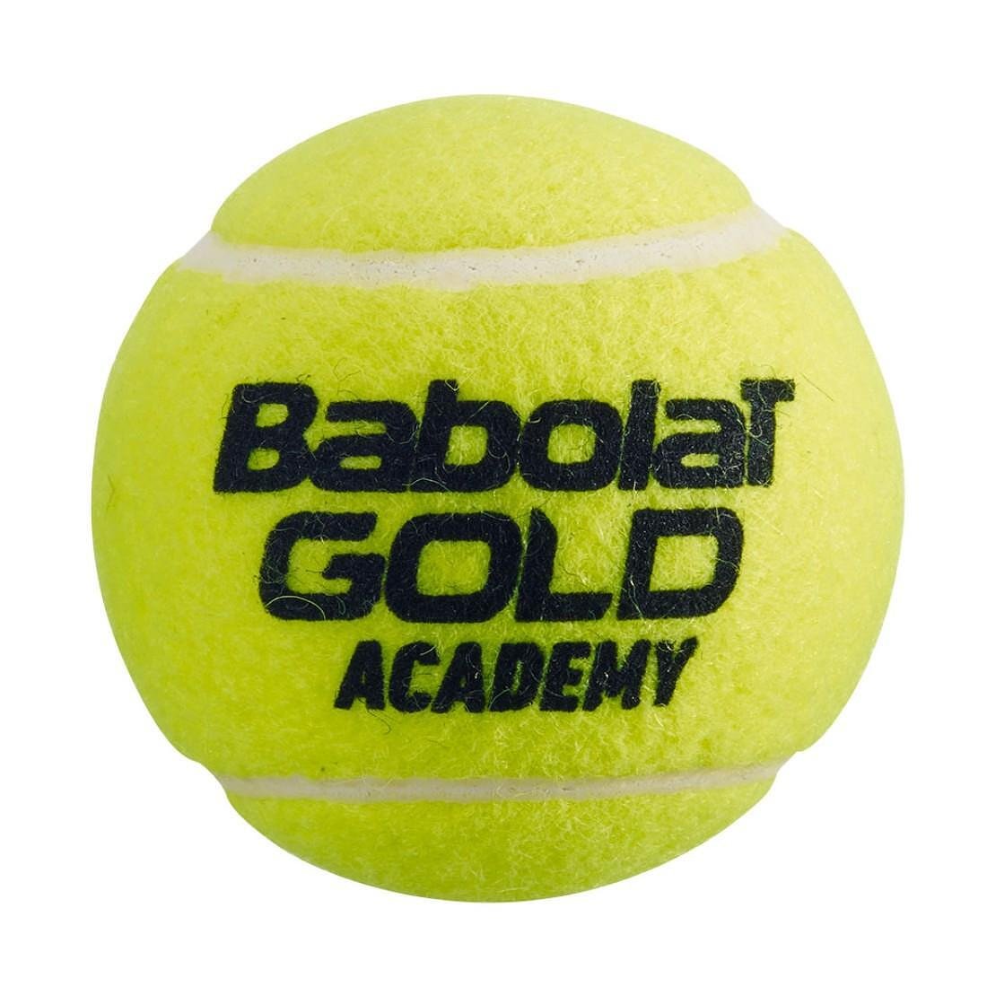 Топки Babolat GOLD ACADEMY X3 без налягане за тенис и тренировки, по-издръжливи и с дълъг срок на употреба.