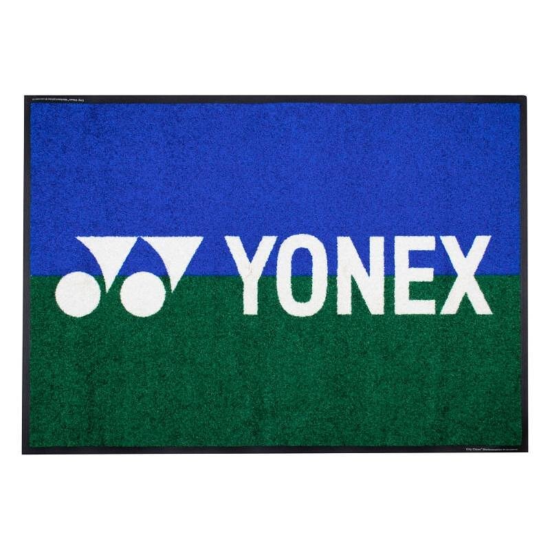 Floor mat Yonex 120 x 90 cm Blue Green with YONEX logo for sports clubs and home use